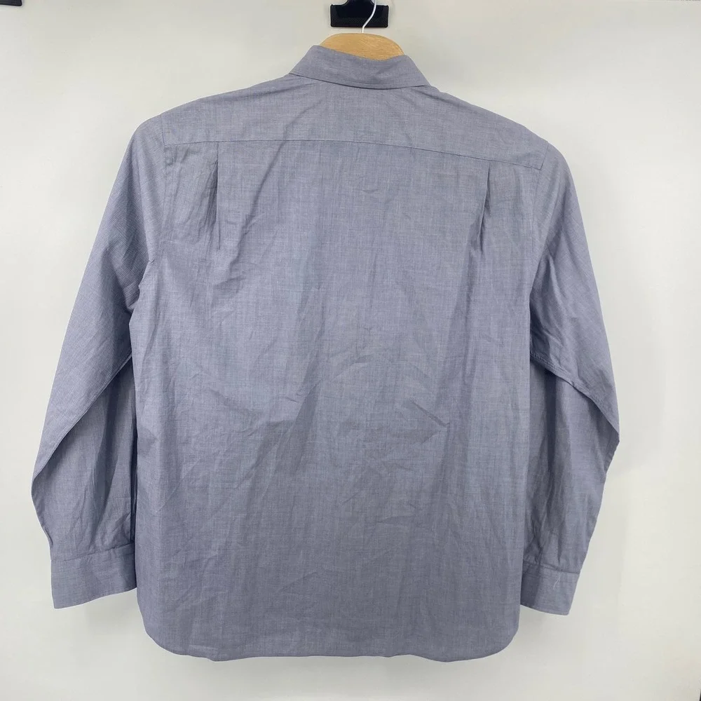 Polo Ralph Lauren Button Down Mens XXL‎ Blue Slim Fit Stretch Poplin Micro Check